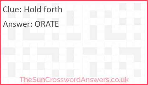 holds crossword clue|crossword clue hold forth.